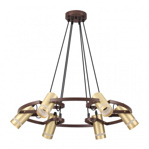 4444/6 LN20 045 коричневый, золотой Люстра GU10 6*5W 220V HARPER