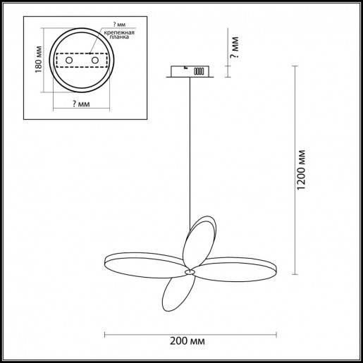 3643/22L LN18 034 матовый белый Подвес LED 22W 3000K 220V DARMA