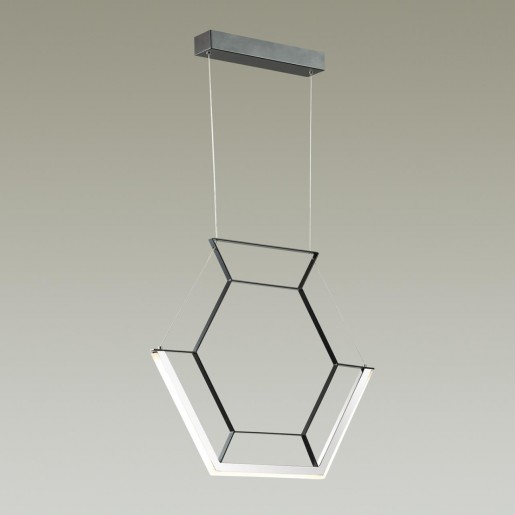 4099/16L ODL19 63 черный/хром Подвес LED 16W 220V TREZOR