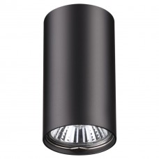 370420 NT19 101 черный Накладной светильник IP20 GU10 50W 220V PIPE