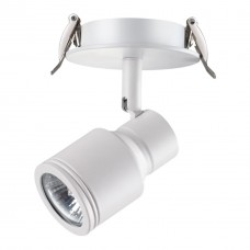 370395 NT18 101 белый Встраиваемый светильник IP20 GU10 50W 220V PIPE