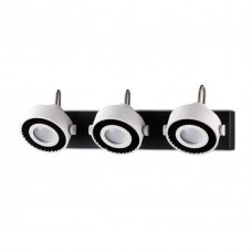 3490/3W ODL18 145 белый с черным Настенный светильник IP20 GU10 3*50W 220V SATELIUM