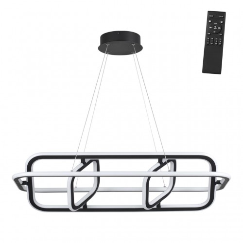 359177 OVER NT23 000 черный Светильник подвесной диммируемый, в комплекте пульт ДУ IP20 LED 4000К 185W 220V ONDO