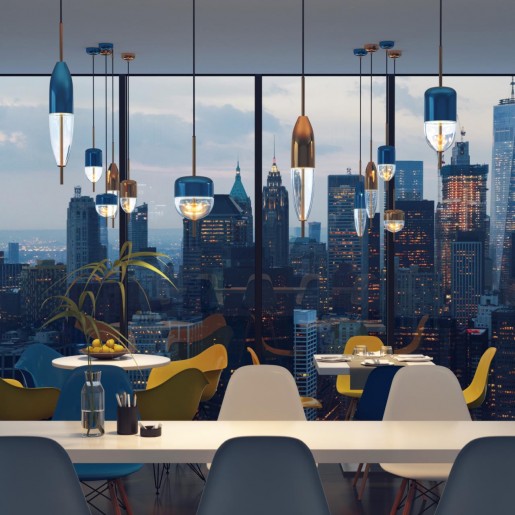 4622/12L ODL19 18 золото/прозрачный Подвес LED 12W LARUS