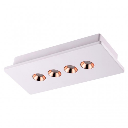 357941 NT19 039 белый/медь Накладной светильник IP20 LED 3000К 15W 220-240V CARO