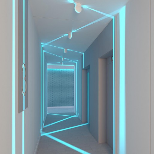 3916/9CL ODL20 183 белый/металл Потолочный светильник LED 4000K 9W 220V IP64 с ПДУ ARROW