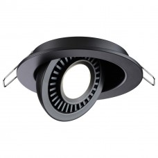 358816 SPOT NT21 210 черный Светильник встраиваемый светодиодный IP20 LED 9W 770Лм 4000K 220V GESSO