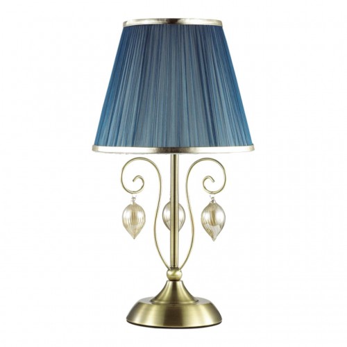 3921/1T ODL18 531 бронза/ткань/стекло Настольная лампа IP20 E14 40W 220V NIAGARA