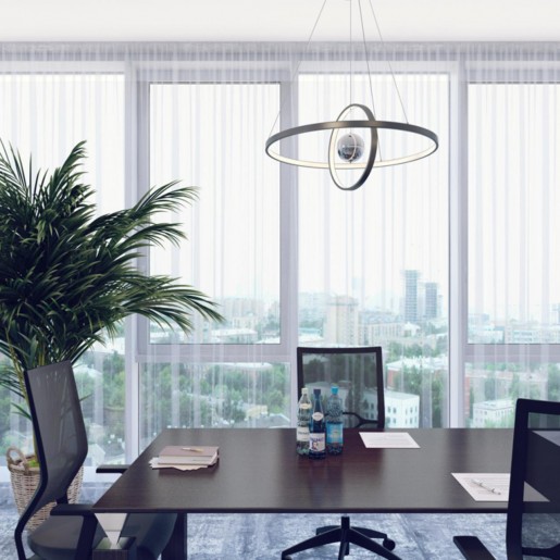 4031/40L ODL18 75 черный/хром Люстра IP20 LED 40W 220V LOND