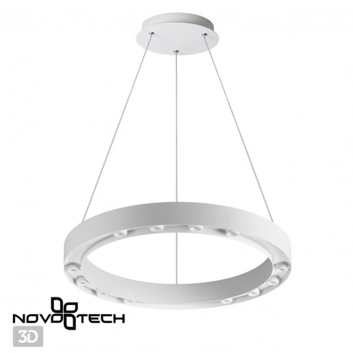 358797 OVER NT21 140 белый Светильник накладной светодиодный, длина провода 2м IP20 LED 50W 4800Лм 4000K 220-240V NLO