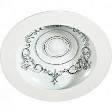 357491 NT18 141 белый/хром Встраиваемый светильник IP20 LED 3000K 15W 85-265V GESSO